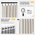 thumbnail image 3 of Cortinas opacas INOVADAY 100% opacas 260 x 260 cm, color beige, 3 of 7