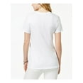 thumbnail image 2 of CARBON COPY Womens White Watermelon Graph Short Sleeve Crew Neck T-Shirt L, 2 of 2