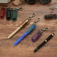 thumbnail image 3 of T-HOTLYST Pen Holder with Keychain Portable Pen Holder Clip PU Leather Neck Pen Holder for Fountain Ballpoint Marker Pen Pencils, 3 of 19