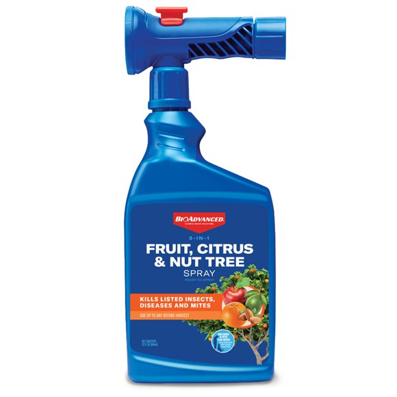 BioAdvanced Spray listo para usar 3 en 1 para árboles frutales, cítricos y de nueces, 32 oz