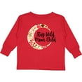 thumbnail image 3 of Inktastic Baby Stay Wild Moon Child Crescent Moon with Flowers Girls Long Sleeve Toddler T-Shirt, 3 of 5