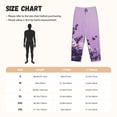 thumbnail image 3 of Fuzoiu Lavender Roses Arrangement Print Women's Pajama Pants,Lounge Pants with Drawstring and Pockets, Casual Pjs Sleep Bottoms, Women's Sleep Pants-Small, 3 of 6