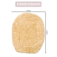 thumbnail image 2 of Home Weavers Hampton Crochet Bath Mat Collection 100% Cotton Tufted Bath Rug, Extra Soft and Absorbent Bath Rugs, Machine Wash, bath rug for Bathroom, 18"x18" Lid Cover, Yellow, 2 of 4