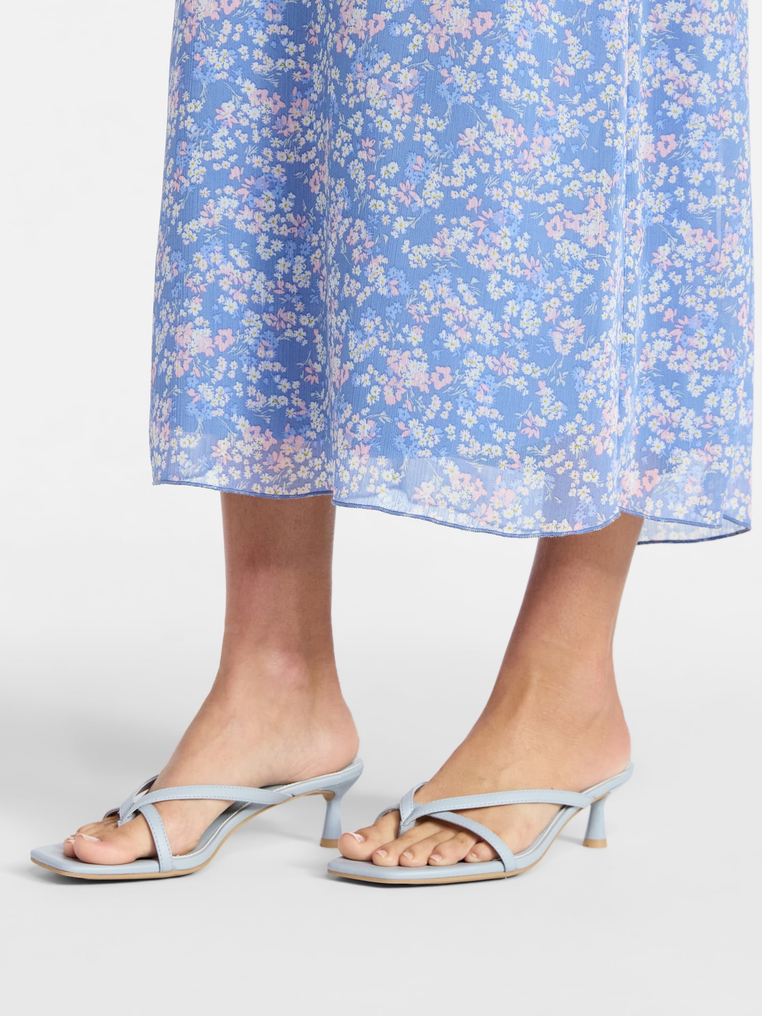 No Boundaries Kitten Heel Sandals, Women's