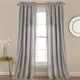 thumbnail image 1 of Juego de cortina gris para ventana Lush Decor Bayview 54x84 2 piezas, 1 of 2
