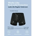 thumbnail image 5 of TIICHOO Mens Incontinence Underwear with Fly Reusable Leak Proof Boxer Briefs for Urinary Dribbles 5 Pack (Large, 5 Black), 5 of 8