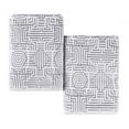 thumbnail image 2 of Superior Cotton Modern Jacquard Bath Sheet Set of 2, Charcoal, 2 of 11