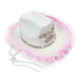 thumbnail image 5 of HNMKIU Birthday gifts for Girl Western Style Girls Cowboy Hat For Birthday Party Celebrations Photo And Festive Kids Events  And Festive Kids Events birthday hats White,4-10White,4-10, 5 of 5