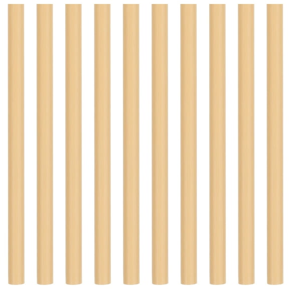 Gymnture 10pcs Biodegradable Reusable Bamboo Straws for Cold Drinks