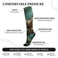 thumbnail image 2 of Pofeuu Green Forest Dinosaur Print Compression Socks for Women & Men Circulation - Best Support for Nurses,Running,Athletic,Sports, 2 of 7