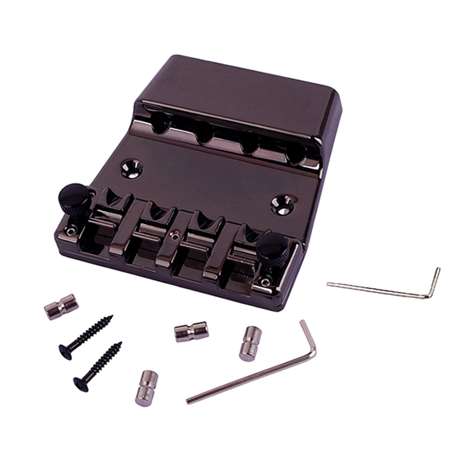 LeeQinersw 4 String Bass Bridge Electric Bass Guitar Bridge Guitar Bridge Replacement Parts