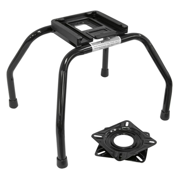 Wise 8WD1234-SQR Single Seat Stand with Quick Disconnect Release Bracket, Includes 7" Seat Swivel, Fits Most Boat Seats