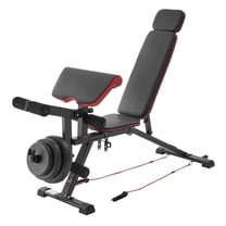 Home Gym Essentials: Adjustable Sit Up Bench & Weight Bench for Full-Body Strength Training