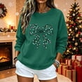 thumbnail image 5 of Ichuanyi Christmas Sweatshirts for Women Christmas Graphic Long Sleeve Shirt Xmas Holiday Crewneck Pullover Tops, 5 of 6