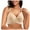 Beige, variant on Women Thin Cup Middle-Elderly Comfort Bra - Underwire-Free, Soft Nylon Blend, Under Bust 62-84cm, Sizes 36-42