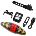thumbnail image 1 of bicicleta impermeable luz trasera carga USB luz trasera inteligente RC señal de giro luz trasera bicicleta luz de advertencia accesorios de bicicleta negro Zhivalor LN-1045, 1 of 7