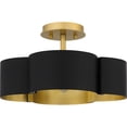thumbnail image 4 of Balsam 4-Light Matte Black Semi-Flush Mount Light, 4 of 5