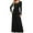 Black, variant on Chiclily Women's Long Sleeve Loose Plain Maxi Dresses Black Casual Long Dresses with Pockets, Size XL