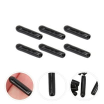 LABSERRON 200Pcs Black Round Tube PVC Screw Caps Cover for Furniture Assembly Oil Resistance 1.50X0.50X0.50in