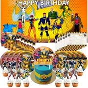 X-Men Wolverine Invite Invitation Cards Party Supplies Decor Decorations Banner Plates Background Backdrop