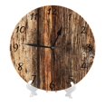 thumbnail image 2 of Reloj de pared con diseño de tablones de madera estilo grunge vintage (14), silencioso, de 10 pulgadas, estilo rústico retro, decorativo para sala de estar, cocina, hogar, baño y dormitorio, 2 of 7