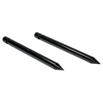 2 Pack 17" Hay Bale Spear Stabilizer Attachment - Black Powder Coated Hay Bale Forks Handing Equipment Fit for Skid Steer Mount Plate for Tractors, Loaders, Cranes