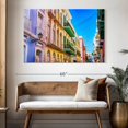 thumbnail image 3 of Elephant Stock Colorful San Juan Street Wall Art - Horizontal Canvas Wall Art - Living Room Wall Decor - City Canvas - Pink And Purple Decor - 51" x 34", 3 of 8