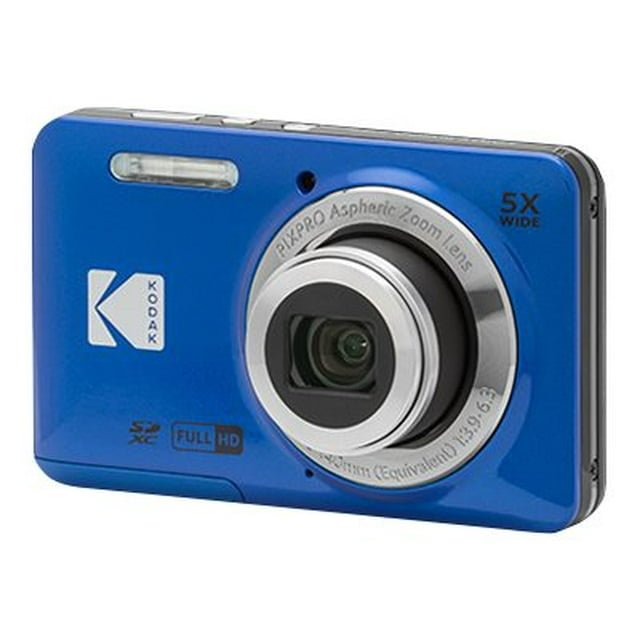 Kodak PIXPRO Friendly Zoom FZ55 - Appareil Photo Numérique - compact - 16,35 Mpx - 1080p / 30 Ips - Zoom Optique 5x 63 Mo - Bleu