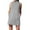 Grey, variant on Dress for Women 2024 Summer Sleeveless Turtleneck Dress Casual A Line Tank Dress With Pockets Womens Loose Sundress