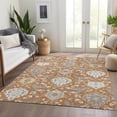 thumbnail image 6 of Addison Rugs Mayfield Premium Machine Washable Traditional Damask Copper Rectangle Rug, 5' x 7'6", 6 of 6