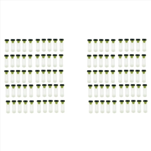 100 Piezas Jaula de Rodillos para Abeja Reina - Kit de Copa Reina de Apicultura de Plástico Jaula de Rodillos para Abeja Reina Portavasos Trasero Herramientas de Apicultura