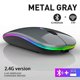 thumbnail image 1 of Nuevo ratón inalámbrico Bluetooth con USB recargable RGB 2,4 GHz 1600 DPI, 1 of 5