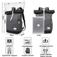 thumbnail image 2 of Waterproof Laptop Rucksack Uni Rucksack School Rucksack USB Rucksack Backpack + Rain Cover For Women, Men, 2 of 7