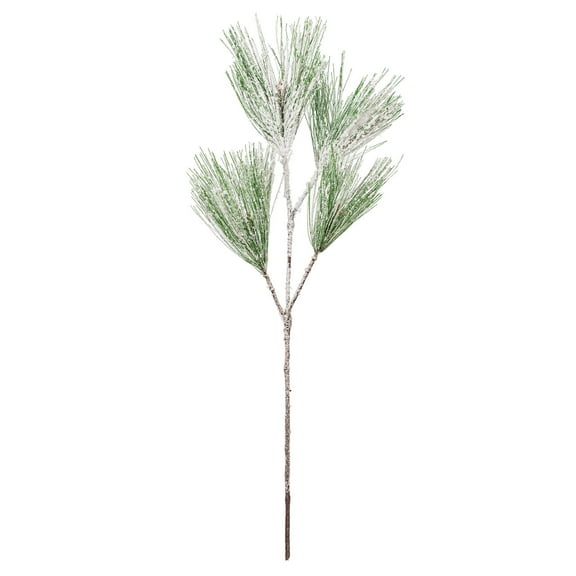 Vickerman 25" Artificial Snow Pine Needle Spray, 3 per bag.