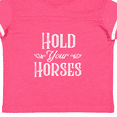 thumbnail image 4 of Inktastic Hold Your Horses in White Boys or Girls Toddler T-Shirt, 4 of 5