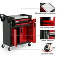 thumbnail image 6 of 2-Drawer Rolling Tool Chest with Lock, Large Mobile Tool Cart & Cabinet for Garage Workshop Storage, Heavy-Duty Red, 6 of 7