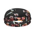 thumbnail image 2 of Wukai Butterfly with Fowers Sports sweatband,Men & Women Sweatband Headband for Running, Cross Training, Racquetball, Working Out, 2 of 7