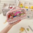 thumbnail image 1 of Sanrio-estuche de lápices de Hello Kitty para niños, estuche de gran capacidad de doble cubierta para bolígrafos, bolsa de lápices Kuromi Cinnamoroll, suministros para regalo Fivean unisex, 1 of 2