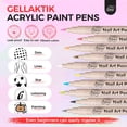 thumbnail image 3 of Set de bolígrafos para uñas GELLAKTIK Gellaktik, pintura acrílica de 12 colores, 3 of 7