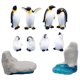 thumbnail image 1 of Minifiguras de pingüino Linaichen x10, linda decoración de micropaisaje de resina, 1 of 7