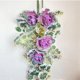 thumbnail image 4 of 1 corona de primavera para colgar en la puerta, simulación de flores de hortensia azul, 30 x 70 cm, decoración de pared para el hogar, sala de estar, porche JASKFLY, 4 of 6
