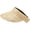 beige, variant on Women Rollable Straw Visor Wide Brim Topless Sun Hat Beach UV Travel Summer Cap