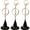 black, variant on Witch Hat Resin Keychain Set 3 Pcs Multicolor 3.6cm Halloween Bag Charm Pendant