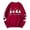Brick Red, variant on Fall Womens Sweatshirts, for Her Spooky Vibes Ghost and Bat Lettering Casual Sweatshirt for Pumpkin Patch Trip and Everyday Wear Loose Fit
