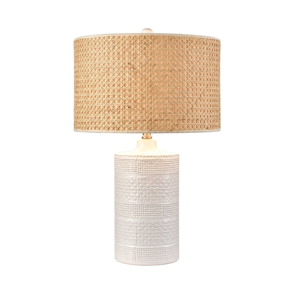 Elk Home Seymour 24.5-inch High 1-Light Table Lamp in White Glaze