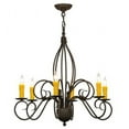 thumbnail image 2 of Meyda Tiffany 148751 Squire 6 Light 28" Wide Taper Candle Style Chandelier - Custom, 2 of 5