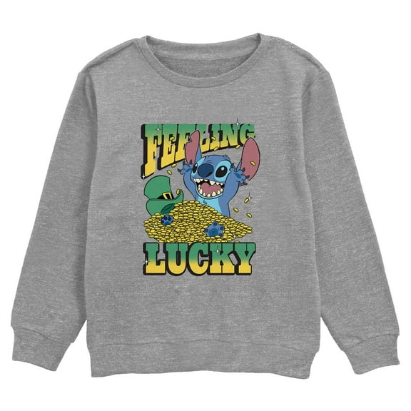 Boy's Lilo & Stitch St. Patrick's Day Stitch Sweatshirt