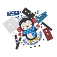 thumbnail image 2 of Winter Penguin Glitter Mosaic Craft Kit, Makes 12, Craft Kits, Winter, 12 Pieces, 2 of 3