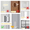 thumbnail image 5 of Cerradura de Refuerzo de Puerta de 1 Paquete, Cerradura de Refuerzo de Puerta U de AleacióN Aluminio Cerradura Puerta de Seguridad de 3 Pulgadas de Puerta una Prueba de Hogar, 5 of 5