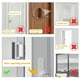 thumbnail image 5 of Cerradura de Refuerzo de Puerta de 1 Paquete, Cerradura de Refuerzo de Puerta U de AleacióN Aluminio Cerradura Puerta de Seguridad de 3 Pulgadas de Puerta una Prueba de Hogar, 5 of 7